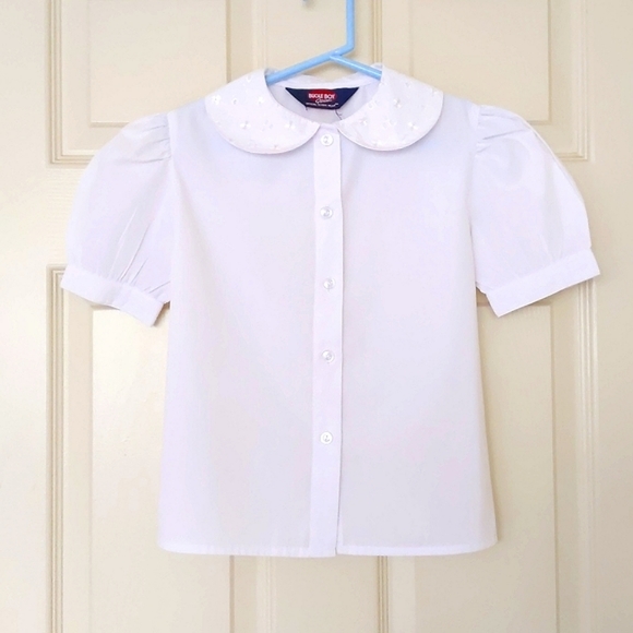 Bugle Boy Shirts & Tops Bugle Boy Gals School Wear Button Down Shirt Wpuffy Short Sleeve